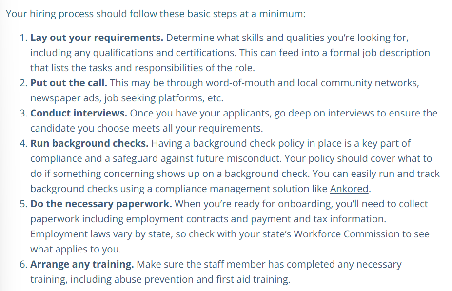 MW 3 Hiring Process
