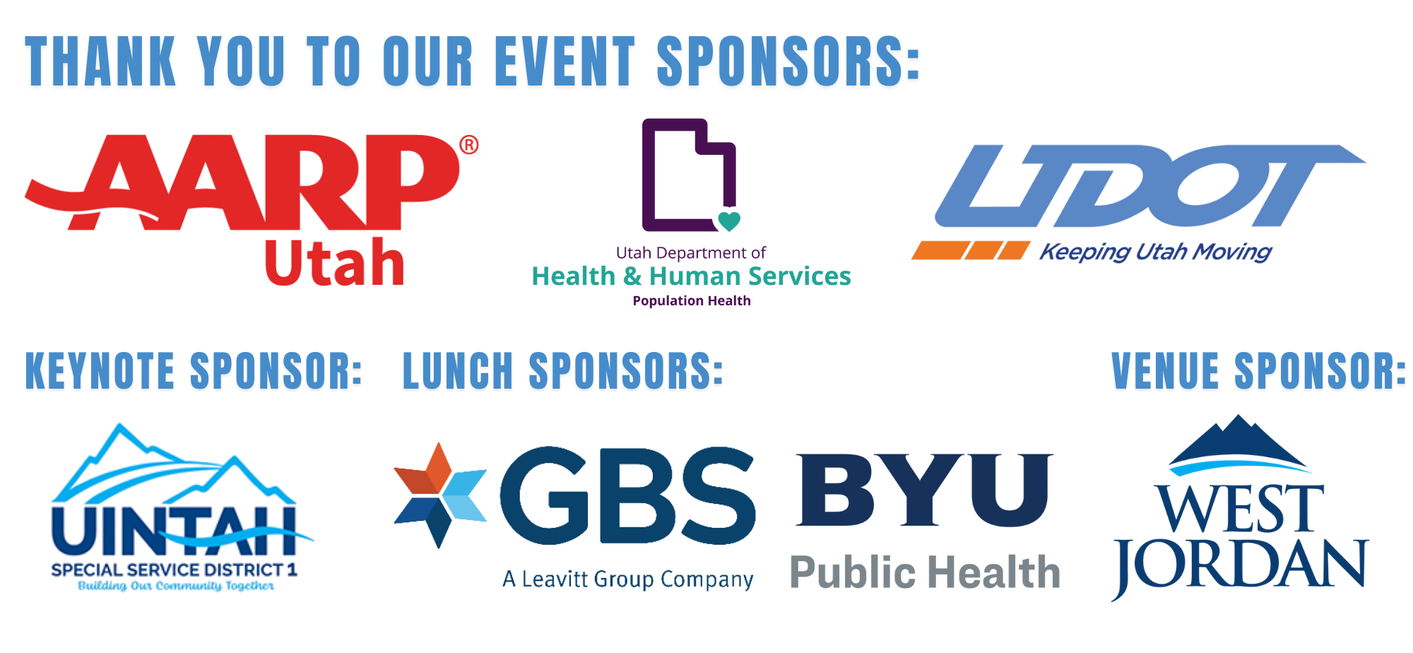 Thank you to Our Sponsors Stakeholder Retreat 2025