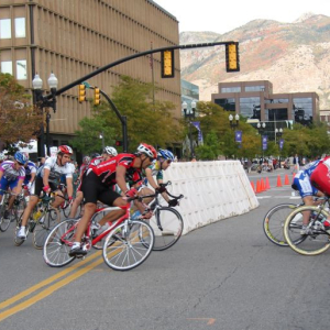 Bike Race on downtown streets